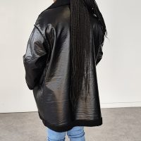 SHEIN | Veste oversize en vinyle